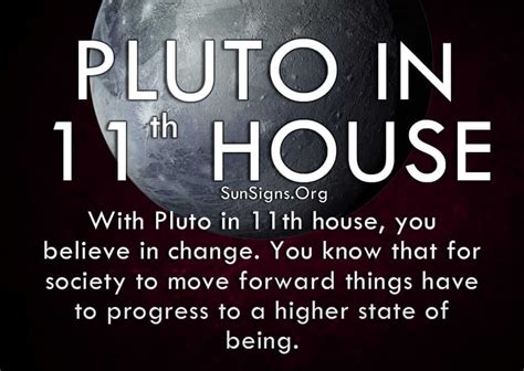 When examining for Example Saturn ( You ) and <b>Pluto</b>. . Pluto in the 11th house solar return